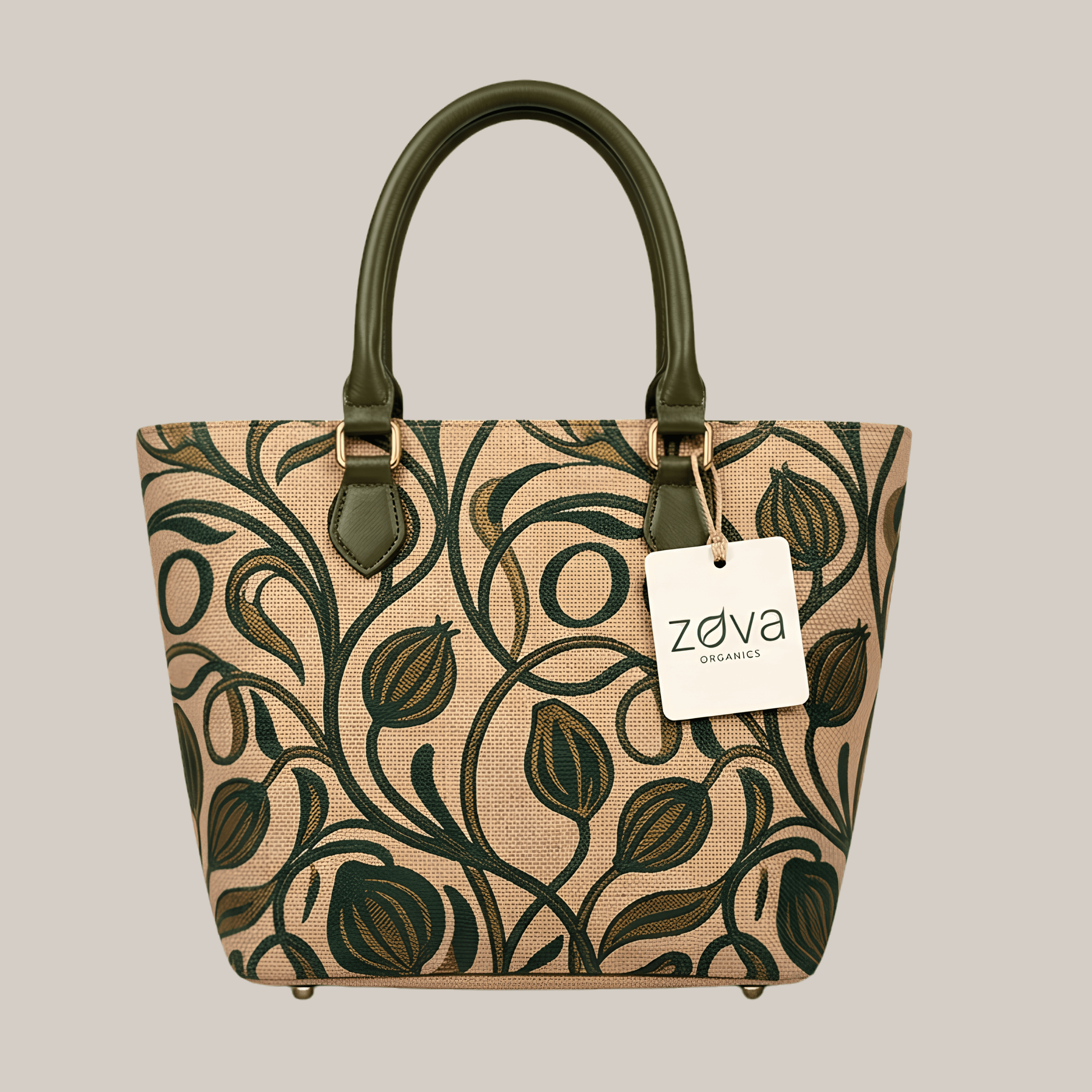 Luxury Designer Jute Handbag